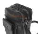rcm 03d ανδρική δερμάτινη τσάντα με λουρί ώμου & χειρός μαύρη
