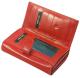 valentini 563-155 γυναικείο μεγάλο δερμάτινο πορτοφόλι κόκκινο