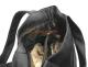 LS 06090 γυναικεία δερμάτινη τσάντα μαύρη