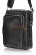 Bartuggi 110622 Ανδρική δερμάτινη τσάντα ώμου Μαύρη