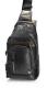 LS 27905 Αντρική δερμάτινη τσάντα στήθους Μαύρη