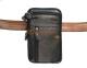 ac 02740 ανδρική μικρή τσάντα κινητού ώμου-zώνης (διπλό) Μαύρο
