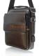 Bartuggi 718-110610 Ανδρική δερμάτινη τσάντα Καφέ