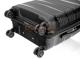 LS 0170/55-S+ Μικρή σκληρή τροχήλατη βαλίτσα καμπίνας 55 cm πολυπροπυλενίου Μαύρη