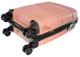 LS 0170-S Μικρή σκληρή τροχήλατη βαλίτσα καμπίνας 50 cm πολυπροπυλενίου ΡΟΖ