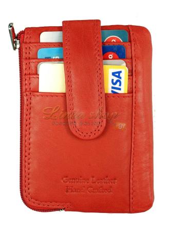 LS 36614 Θήκη κλειδιών-καρτών-πορτοφόλι Κόκκινο