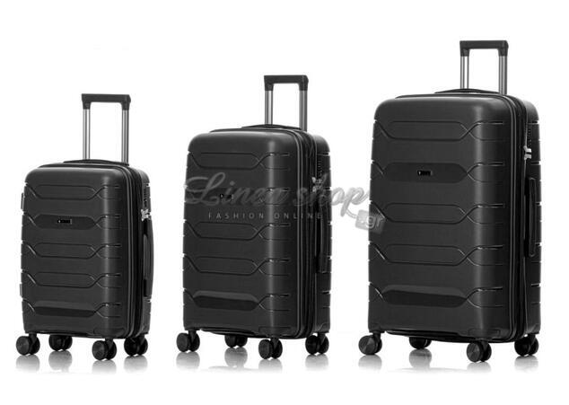 Σκληρές βαλίτσες σε SET 3 τεμάχια & μεγέθη 6320/SET-3X Μαύρο