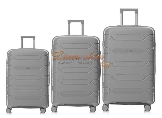Σκληρές βαλίτσες σε SET 3 τεμάχια & μεγέθη 6320/SET-3X Γκρι