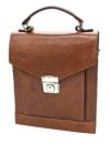 LS 136055 ανδρική δερμάτινη τσάντα ΚΑΦΕ