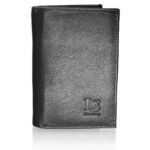 LS 30387 ανδρικό δερμάτινο πορτοφόλι (ταυτότητα) Μαύρο