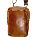 LS 78219 δερμάτινη unisex μικρή τσάντα ώμου ταμπα