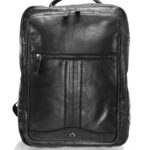 Diplomat 126808 unisex δερμάτινο σακίδιο πλάτης μαύρο