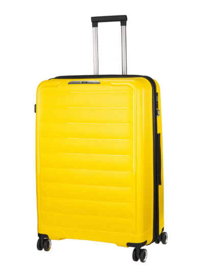 rcm Άθραυστη βαλίτσα πολυπροπυλενίου μεγάλου μεγέθους (L) 7780/L Κίτρινη