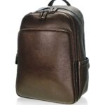 LS 99231 Μεγάλο δερμάτινο σακίδιο πλάτης καφέ