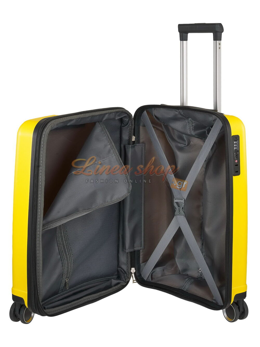 rcm Άθραυστη βαλίτσα πολυπροπυλενίου μικρού μεγέθους (S) 7780/S Κίτρινη