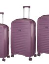Xplorer 6922/3X-SET Άθραυστες βαλίτσες πολυπροπυλενίου σε SET 3 τεμάχια & μεγέθη (S/M/L) Μωβ
