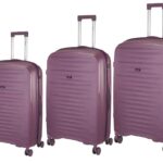 Xplorer 6922/3X-SET Άθραυστες βαλίτσες πολυπροπυλενίου σε SET 3 τεμάχια & μεγέθη (S/M/L) Μωβ