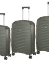 Xplorer Άθραυστες βαλίτσες πολυπροπυλενίου σε SET 3 τεμάχια & μεγέθοι (S/M/L) Χακί