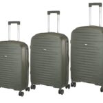 Xplorer Άθραυστες βαλίτσες πολυπροπυλενίου σε SET 3 τεμάχια & μεγέθοι (S/M/L) Χακί