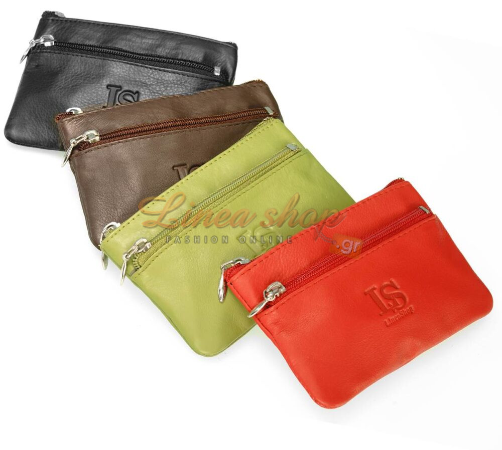 LS 2078 UNISEX Μικρό δερμάτινο πορτοφόλι κερμάτων-κλειδιών