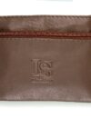 LS 2078 UNISEX Μικρό δερμάτινο πορτοφόλι κερμάτων-κλειδιών καφέ