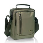 rcm 92848 ανδρική τσάντα ώμου χακι