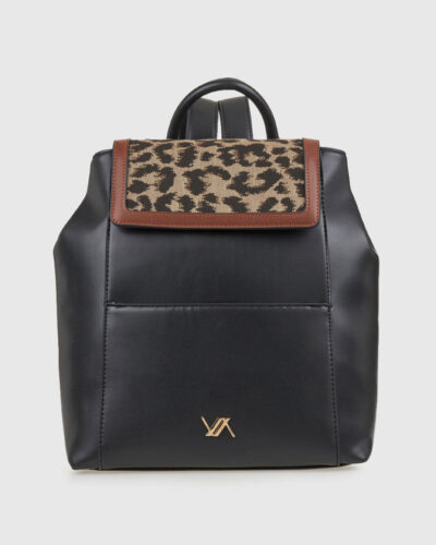 VERDE ΓΥΝΑΙΚΕΙΟ ΣΑΚΙΔΙΟ ΠΛΑΤΗΣ 16-0008311  ANIMAL PRINT  ΚΑΦΕ
