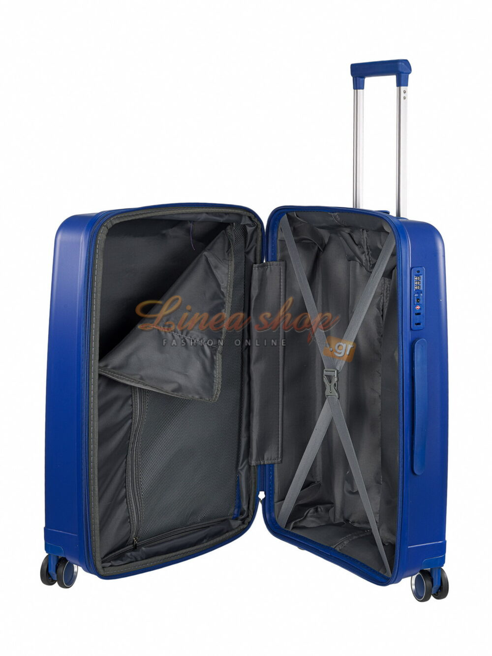 rcm Άθραυστη βαλίτσα πολυπροπυλενίου μεσαίου μεγέθους (M) 7780/M Μπλε