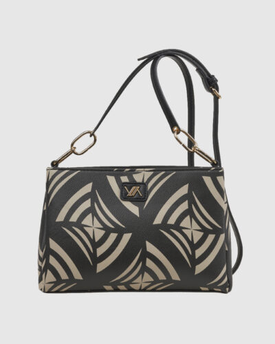 Verde Γυναικεία Τσάντα Χιαστί 16-0008398 Μαύρο