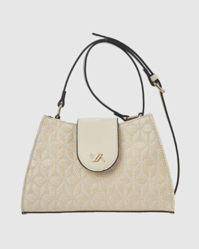 Verde Γυναικεία Τσάντα Χιαστί 16-0008460 Εκρού