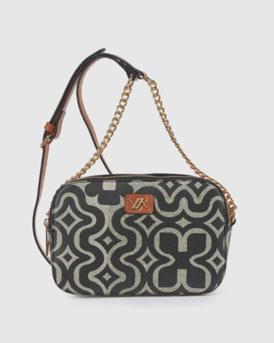 Verde Γυναικεία Τσάντα Χιαστί 16-0008467 Μαύρο