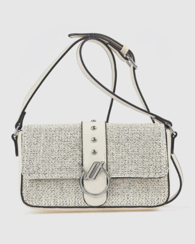 Verde Γυναικεία Τσάντα Χιαστί 16-0008528 Εκρού