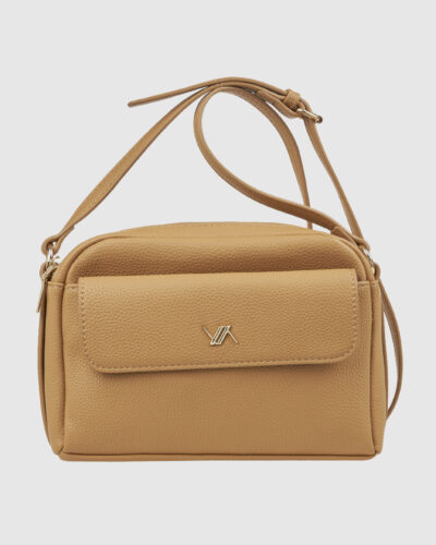 Verde Γυναικεία Τσάντα Χιαστί 16-0008337 Καμελ