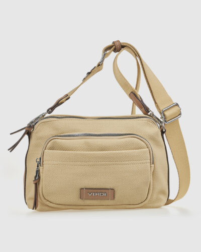 Verde Γυναικεία Τσάντα Χιαστί 16-0008348 Μπεζ