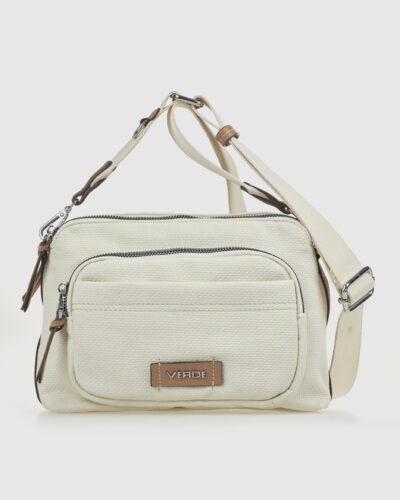 Verde Γυναικεία Τσάντα Χιαστί 16-0008348 Εκρού