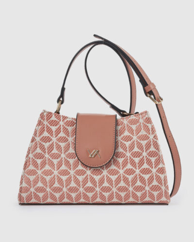 Verde Γυναικεία Τσάντα Χιαστί 16-0008460 Ροδακινι