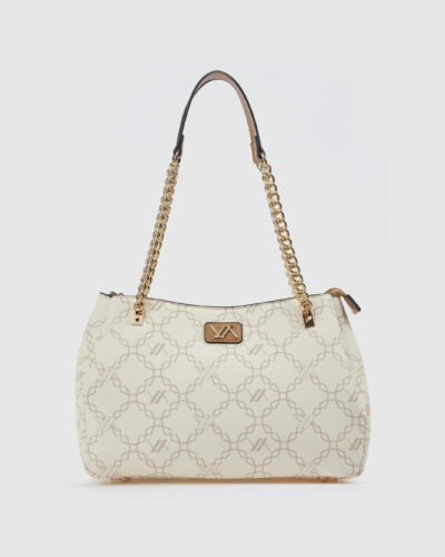 Verde Γυναικεία Τσάντα Ώμου 16-0008475 Εκρού