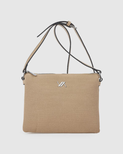 Verde Γυναικεία Τσάντα Χιαστί 16-0008498 Μπεζ