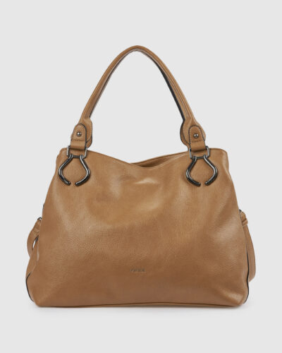 Verde Γυναικεία Τσάντα Ώμου 16-0008516 Καμελ