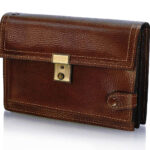 linea 539224 αντρικό δερμάτινο τσαντάκι χειρός-καρπού Κονιάκ