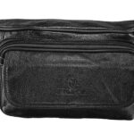 Δερμάτινο τσαντάκι μέσης (μπανάνα)  297224 μαύρο