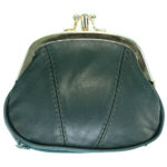 Δερμάτινο πορτοφόλι κερμάτων 658203 πράσινο