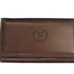 Polo Club 1725-155 γυναικείο δερμάτινο μεγάλο πορτοφόλι καφε