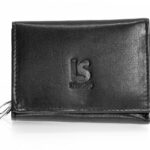 Δερμάτινη κλειδοθήκη & πορτοφόλι 102173 μαύρη