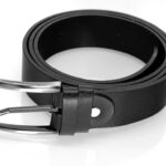 LS 321224 UNISEX ΔΕΡΜΑΤΙΝΗ ΖΩΝΗ (3cm πλάτους) Μαύρη