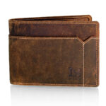 LS 05019 ανδρικό δερμάτινο πορτοφόλι ταυτότητας Καφέ