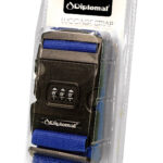 03532 Ιμάντας ασφαλείας βαλίτσας με κλείδωμα συνδυασμού, μαύρο