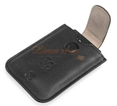 LS 04156 δερμάτινη θήκη καρτών, Μαύρο