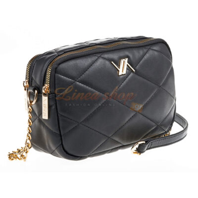 Verde Γυναικεία Τσάντα Χιαστί 16-7038 Μαύρο