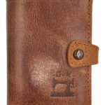 GM 444508 δερμάτινο πορτοφόλι - θήκη καρτών (με αυτόματο μηχανισμό) Κονιακ